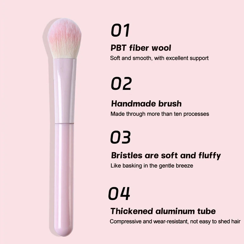 1/8Pcs Makeup Brushes Set Eye Shadow Foundation Cosmetic Brush Eyeshadow Blush Beauty Soft Hair Make Up Tools With/Without Bag